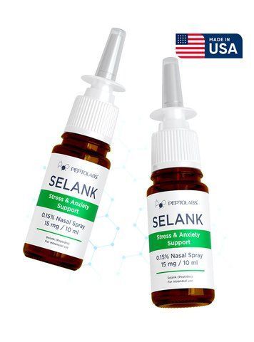Пептиди Селанк (Selank) спрей назальний 15 мг 10 мл; Peptolabs, США 40304 фото