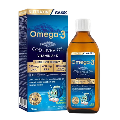 Nutraxin Kids Омега-3 рыбий жир раствор 150 мл 39138 фото