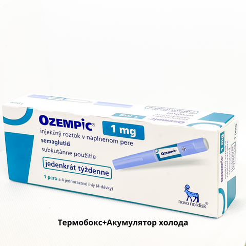 Оземпік 1 мг доза 4 дози 1шт Термобокс+ акумулятор холода a35227 фото