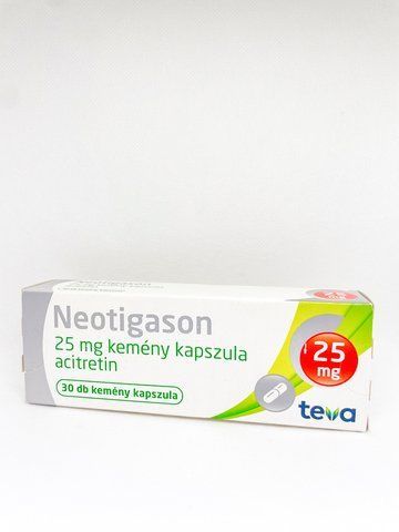 Неотигазон капсули 25 мг 30шт блістер 26683 фото